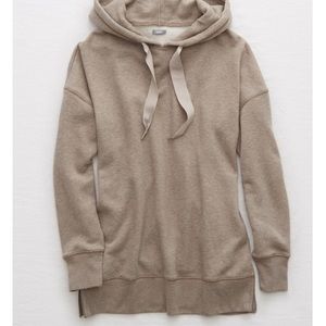 Aerie Beige Street Hoodie size small